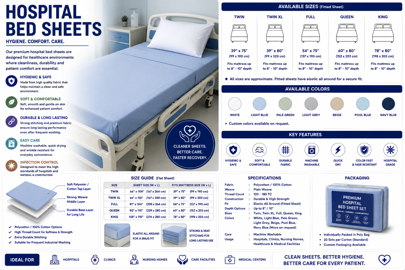 Hospital Bed Sheets